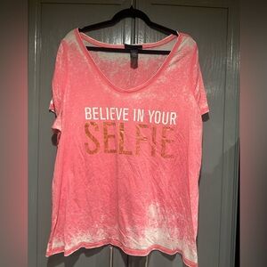 Lane Bryant “Believe In Your Selfie” T-Shirt 18/20